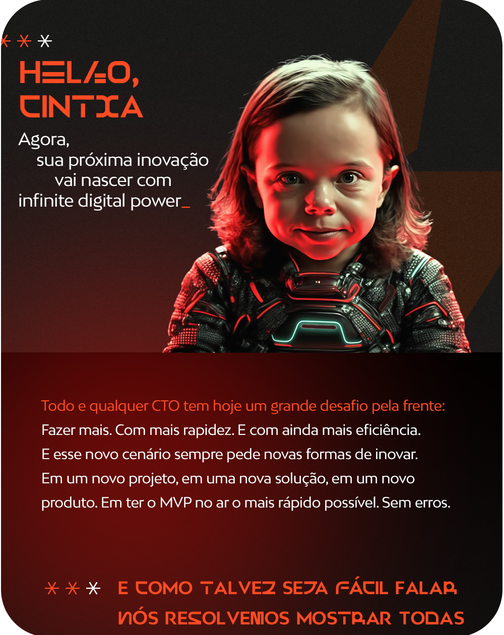 Cíntia — Personalized communication