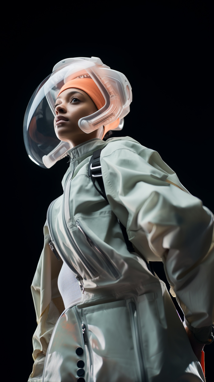 Bubble helmet — sage shell.