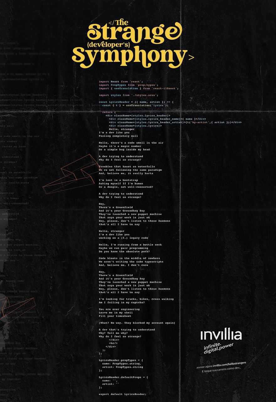 Poster 02 — the lyrics as code